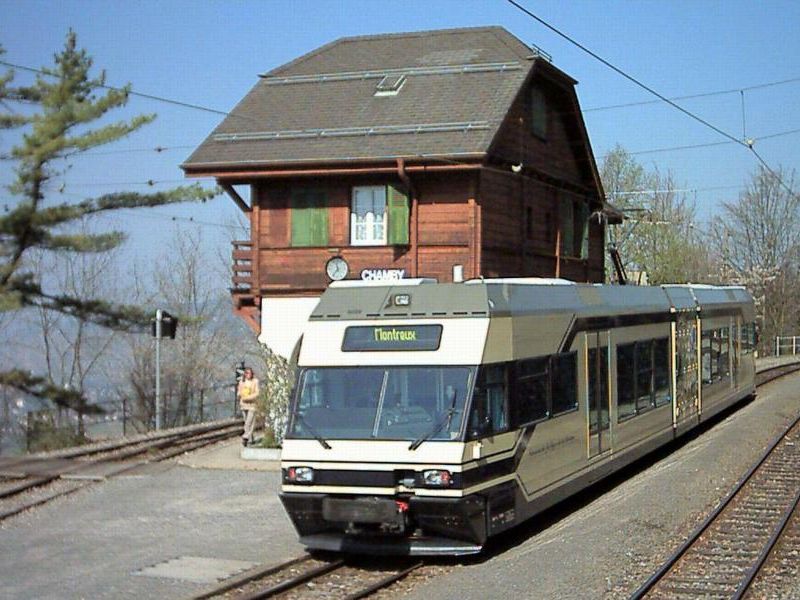 Be 2/6 7004
Stadler Rail, *1998 • GTW 2/6 • 1000 mm
Chamby
(2017: -> MIB - Meiringen-Innertkirchen Bahn) CEV_Be26_7004_Chamby.JPG