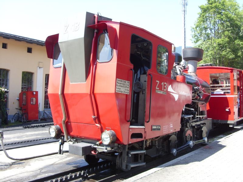 Z 13
SLM, *1995 • H 2/3 • B1 h2t • 1000 mm, Z: Abt
ex ÖBB 999.203
St. Wolfgang SKGB_Dampf_Z13_rt_StWolfg.jpg