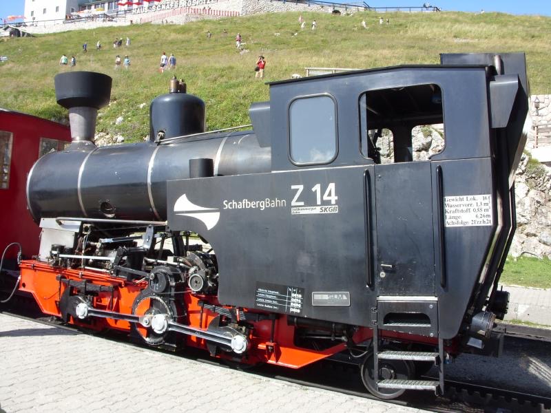 Z 14
SLM, *1995 • H 2/3 • B1 h2t • 1000 mm, Z: Abt
ex ÖBB 999.204
Schafbergspitze SKGB_Dampf_Z14_sz_Schafbg3.jpg