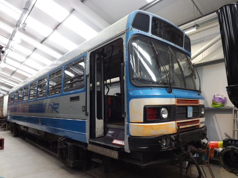 RB 3
BREL/Leyland, *1980 • Railbus • 1600 mm
ex NIR - Northern Ireland Railways
Downpatrick Carriage Gallery DCDR_VT_RB3_Downpat.jpg