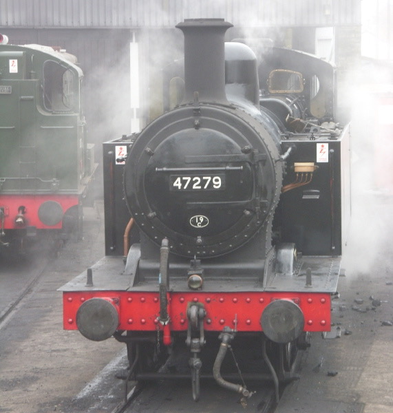 47279
Vulcan Foundry, *1924 • LMS Fowler Class 3F 'Jinty • 0-6-0T
ex LMS - London Midland & Scottish Railway
Haworth Shed KWVR_47279_Haworth-Bw2.jpg